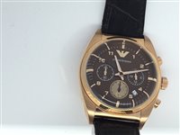 Orologio Emporio Armani Uomo Chrono in Acciaio placcato oro rosa AR0371 - AR0371